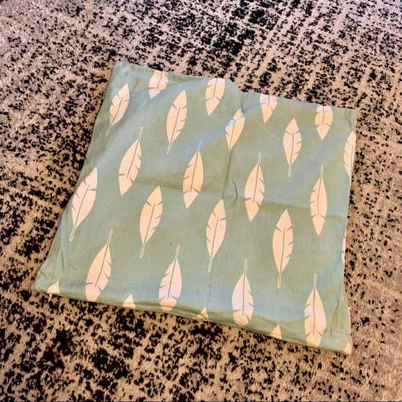 20x20 100% Cotton Leaf Print Pillow Cover - Picture 4 of 4